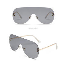 2019 Hot Selling One Piece Lens Metal Sunglasses for Ready Made Goods